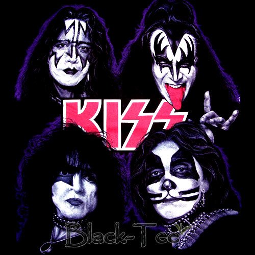 KISS HARD ROCK TEE T SHIRT HEAVY METAL SIZE S / E86