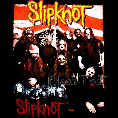 SLIPKNOT BAND BLACK TEE T SHIRT METAL SIZE L / E90