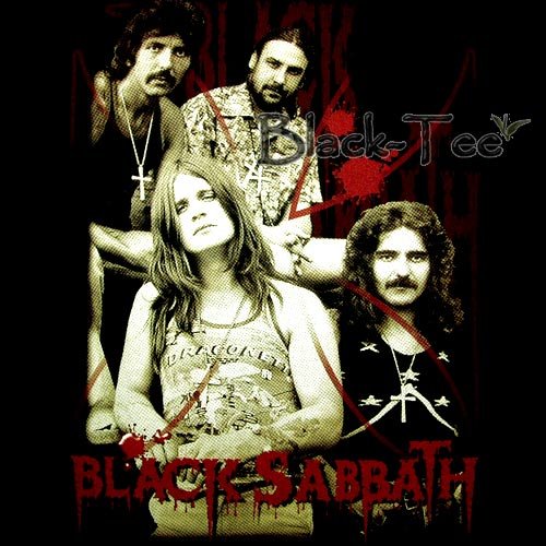 BLACK SABBATH BLACK TEE T SHIRT BAND SIZE M / E92