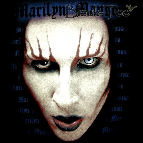 MARILYN MANSON FACE SHOCK ROCK T SHIRT SIZE XL / E99