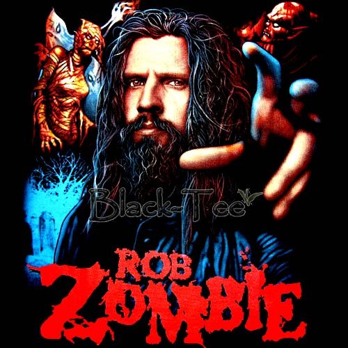ROB ZOMBIE HEAVY METAL TEE T SHIRT BLACK SIZE S / F04