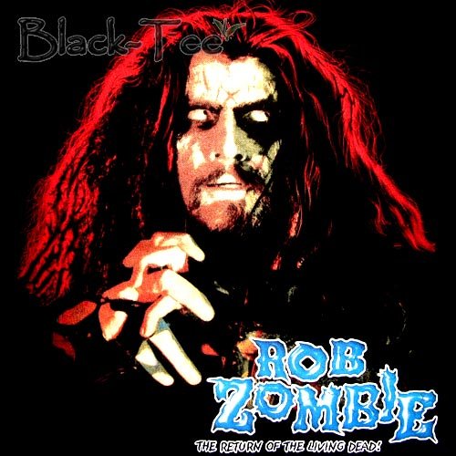 ROB ZOMBIE BLACK HEAVY METAL TEE T SHIRT SIZE M / F05