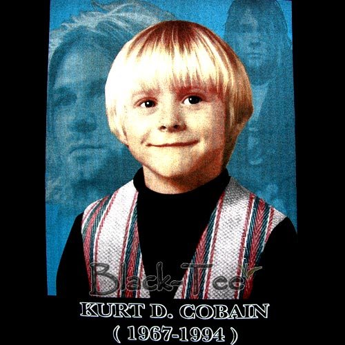 KURT D. COBAIN : NIRVANA CHILD T SHIRT ROCK Sz. XL / F06
