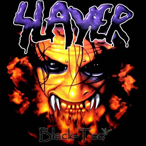 SLAYER BLACK HEAVY METAL TEE T SHIRT SIZE XL / F11
