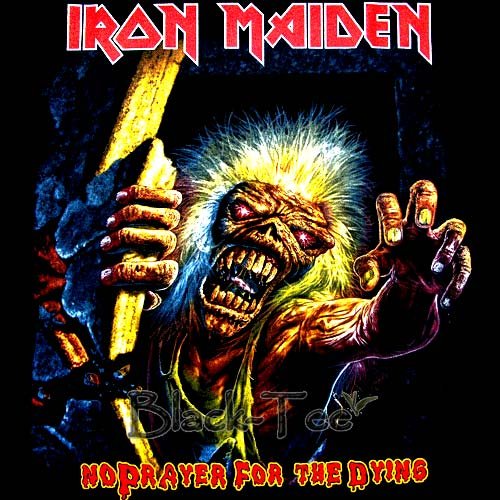 IRON MAIDEN HEAVY METAL TEE T SHIRT BLACK SIZE M / F32