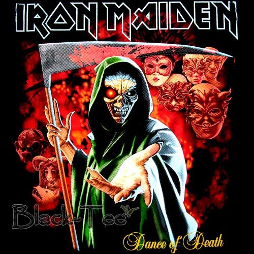 IRON MAIDEN METAL T SHIRT DANCE OF DEATH SIZE L / F33