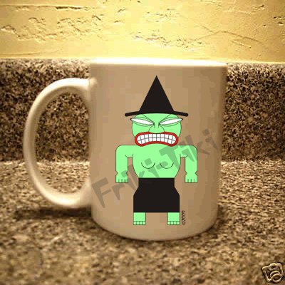 FRIKI-TIKI Witch-Tiki 11oz Ceramic Coffee Mug - NEW Collectible