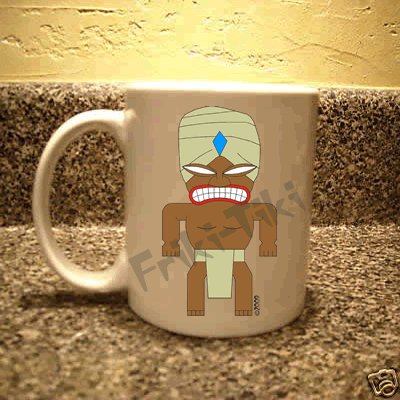 FRIKI-TIKI Turban-Tiki 11oz Ceramic Coffee Mug - NEW Collectible