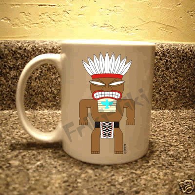 FRIKI-TIKI Tonto-Tiki 11oz Ceramic Coffee Mug - NEW Collectible