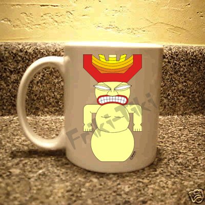 FRIKI-TIKI Snow-Tiki 11oz Ceramic Coffee Mug - NEW Collectible