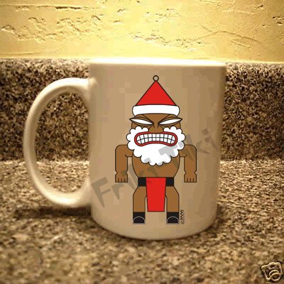 FRIKI-TIKI Santa-Tiki 11oz Ceramic Coffee Mug - NEW Collectible
