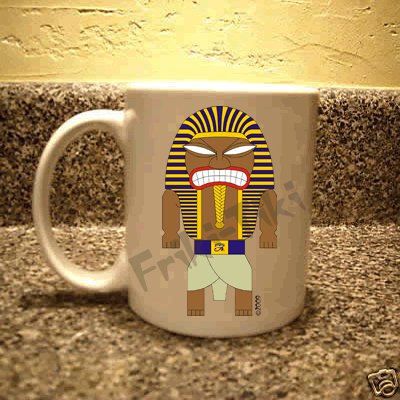 FRIKI-TIKI Pharaoh-Tiki 11oz Ceramic Coffee Mug - NEW Collectible