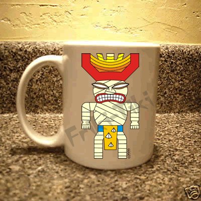 FRIKI-TIKI Mummy-Tiki 11oz Ceramic Coffee Mug - NEW Collectible