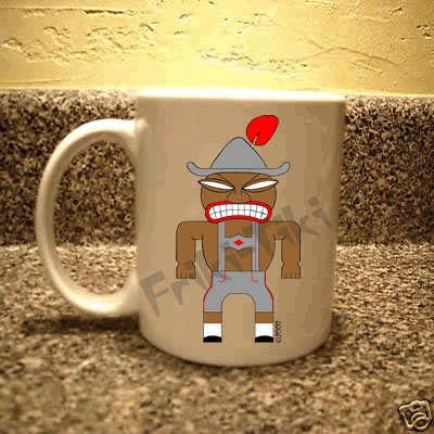FRIKI-TIKI Deutch-Tiki 11oz Ceramic Coffee Mug - NEW Collectible