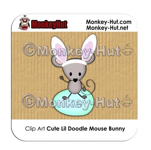 Clip Art Mouse Doodle Bunny PERSONAL/COMMERCIAL USE