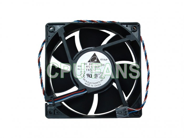 Dell Fan Dimension E520 CPU Case Cooling Fan H7058 Y4574 U6368 120x38mm 5-pin/4-wire