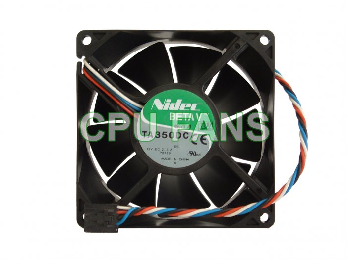 Dell Precision Workstation 470 CPU Case Cooling Fan P2780 W4261 PWM Control 92x38mm 5-pin/4wire