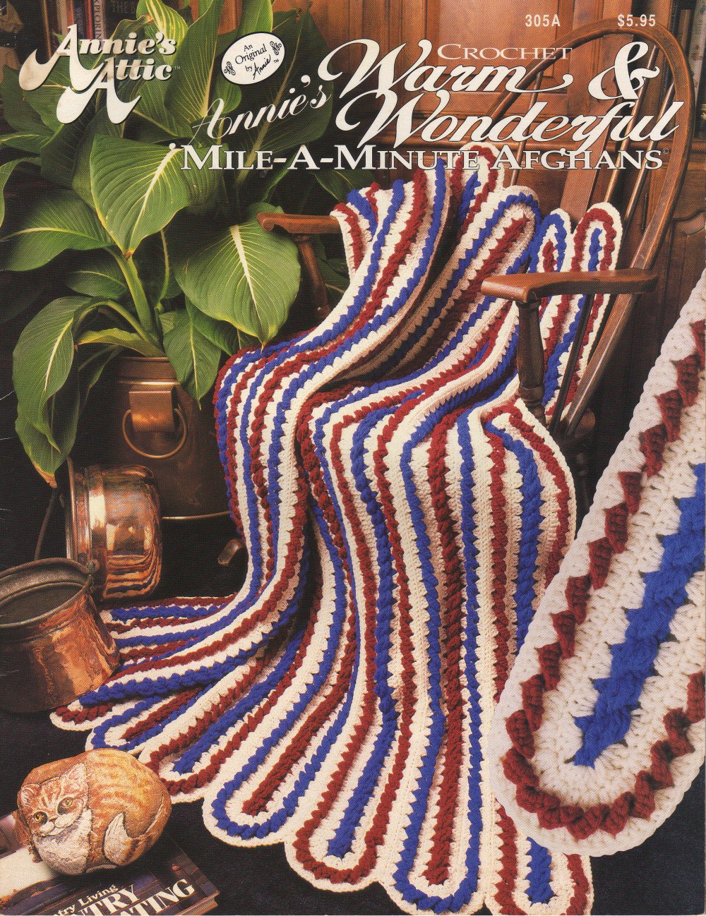 Annie's Crochet Warm & Wonderful Mile-A-Minute Afghans 6 Designs Annie's Attic 305A