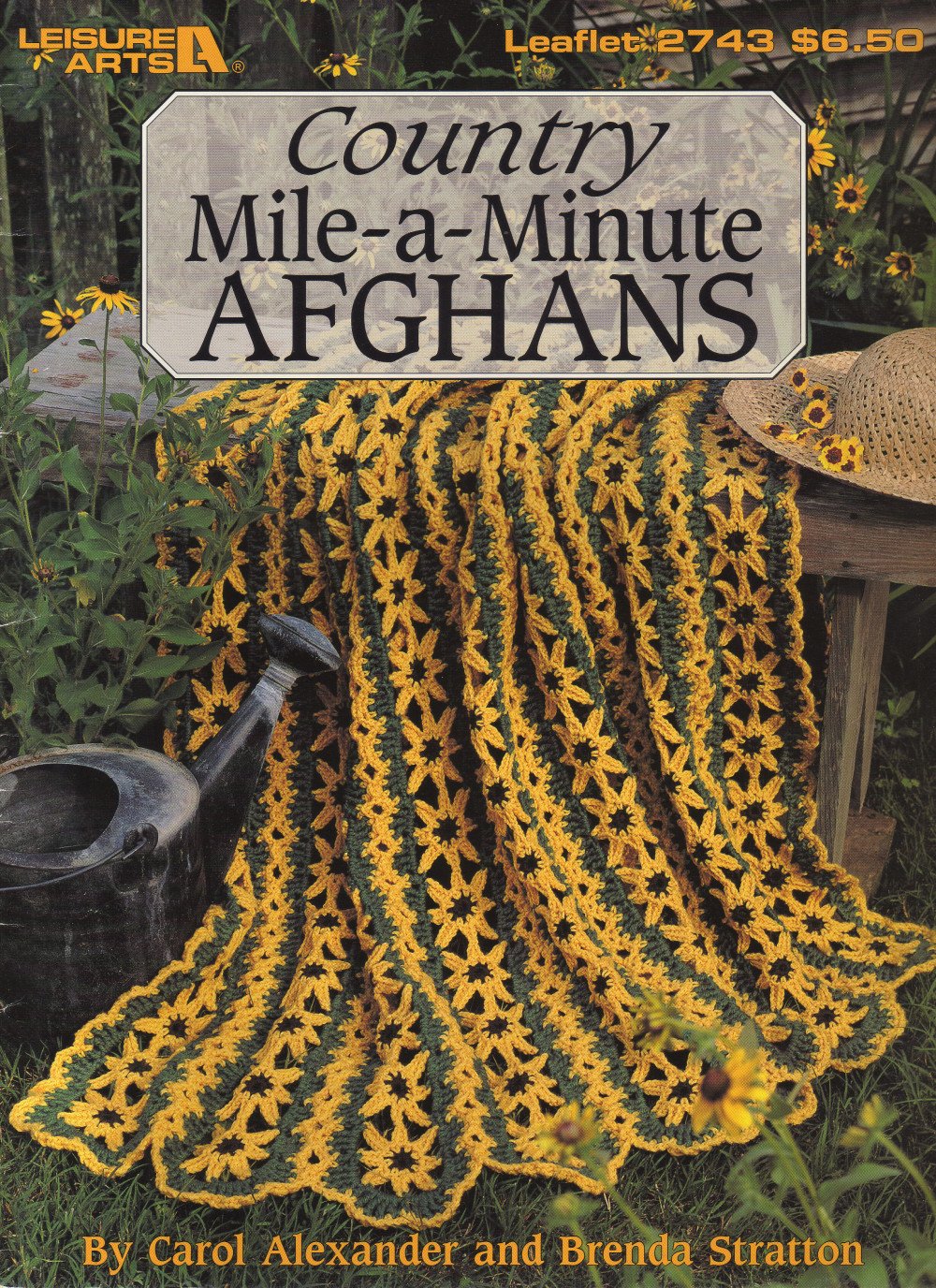 Country Mile-a-Minute Afghans 9 Designs Leisure Arts Leaflet 2743 Carol Alexander - Brenda Stratton