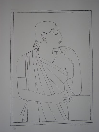 untitled2 by Lalu Shaw- Signed limited edition Lithograph Indian Contemporary art