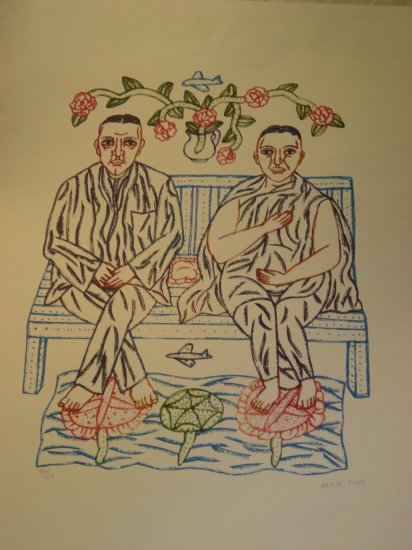Untitled by Arpita Singh- Signed limited edition Serigraph Indian Contemporary art
