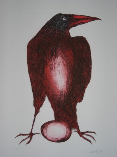 Untitled by Shuvaprassanna- Signed limited edition Etching Indian Contemporary art