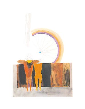 Untitled fromâ Passage into Human SpaceâHusain Signed limited edition Indian Contemporary art