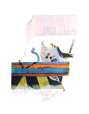Untitled fromâ Passage into Human SpaceâHusain Signed limited edition Indian Contemporary art