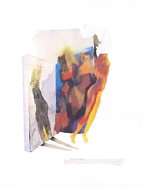 Untitled fromâ Passage into Human SpaceâHusain Signed limited edition Indian Contemporary art
