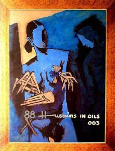 88 Husain in oils Signed edition