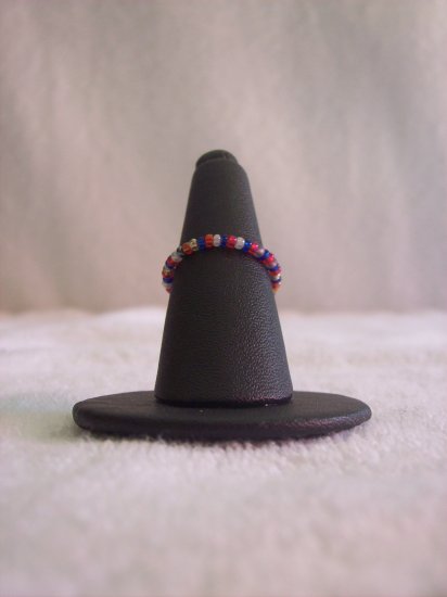 Simple ring, red, white and blue