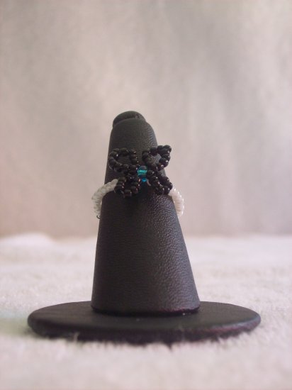 Butterfly ring, black on white