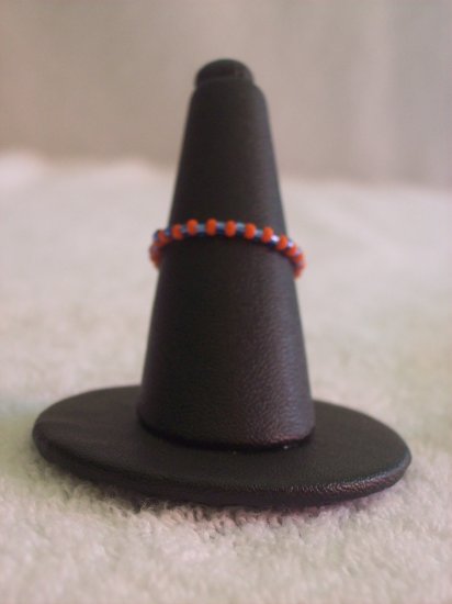 Simple ring, blue and orange