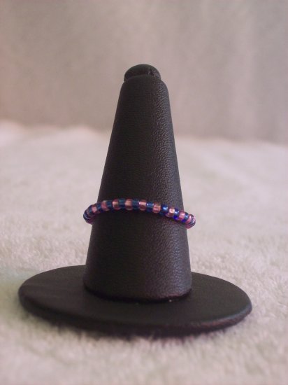 Simple ring, pink and purple