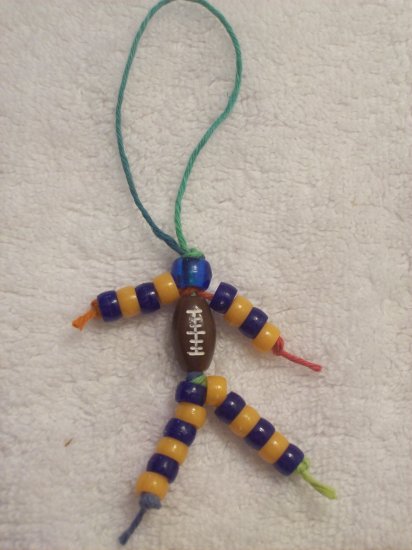 Football, blue and orange
