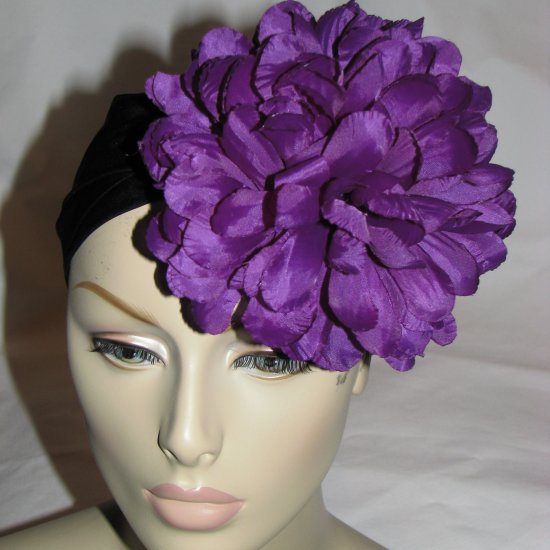 Sabrina Fascinator T20 Purple