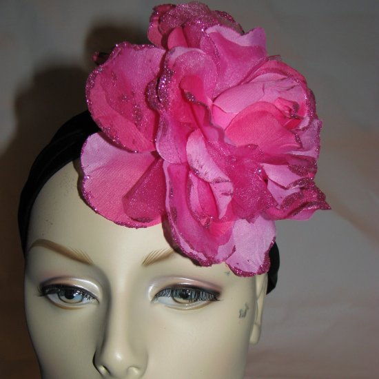 Rosy Fascinator T12 Burgundy