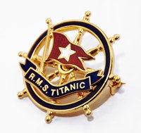 Titanic Gold Pin Badge