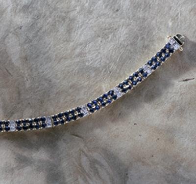 Jessica Rose 18kt Gold Over Sterling Silver Tennis Bracelet - Retail $322.95