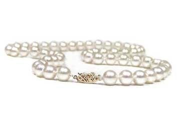 14 Kt White 18" Cultured Pearl Strand - Retail $489.00