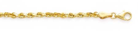 10k Dia-cut Rope Necklace 18 Inch - Retail $214.95