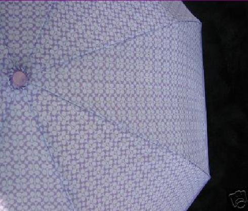Coach Mini Signature Compact Folding Umbrella NWT Lilac *PLUS BONUS CASH BACK!*