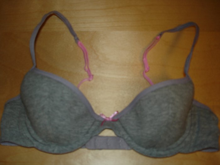 Victoria's Secret PINK Lined Cotton Demi Bra 34B NWOT Gray *PLUS BONUS CASH BACK!*