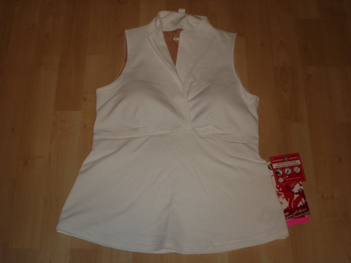Lululemon W Whisper Tank Sleeveless Top NWT 8/10 White *PLUS BONUS CASH BACK!*