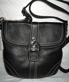 Coach Soho Swing Pack Purse Handbag NWT Silver/Black #41511 *PLUS BONUS CASH BACK!*