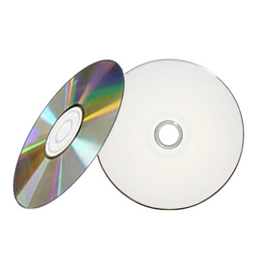 500PK Professional Grade White Inkjet HUB Printable 52X CD-R