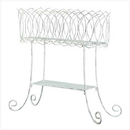 Basket-Style Plant Stand 34263