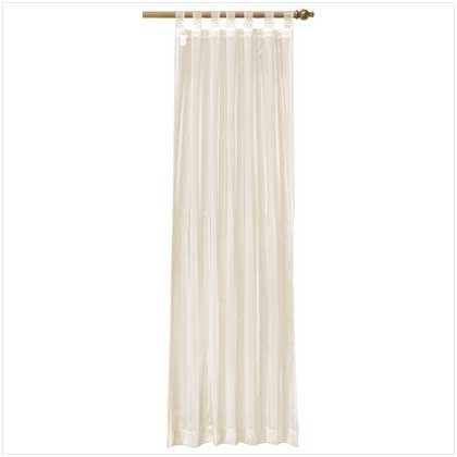 Beige Organza Tab Top Curtain 37061
