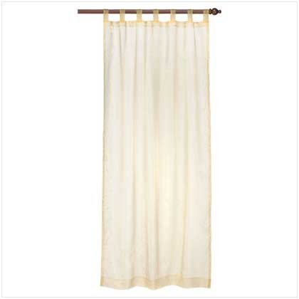 Gold Organza Tab Top Curtain 37063