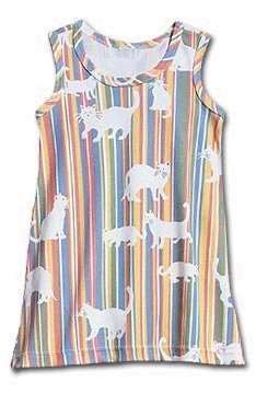 Boutique Striped Kitten Summer Tank Dress by Hatley CWDKids Girls Size 4T Toddler Cotton